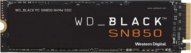 תמונה של כונן פנימי SSD עם צלעות קירור WD BLACK SN850 NVMe SSD 1TB With HS