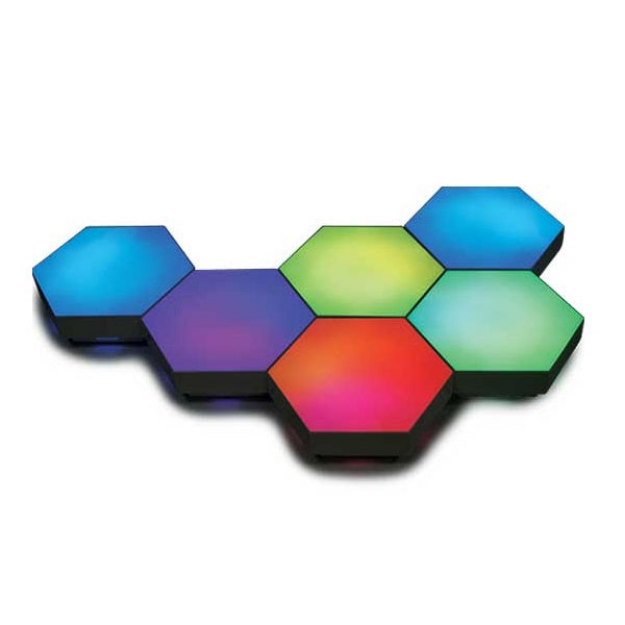 תמונה של DRAGON HAXON LED RF | לבנות תאורה בצורת משושה 6 יחידות