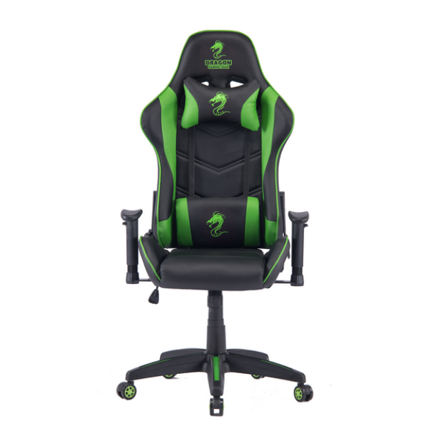 תמונה של DRAGON | OLYMPUS GAMING CHAIR GREEN - כיסא גיימינג בצבע ירוק
