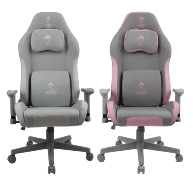 תמונה של DRAGON CYBER GAMING CHAIR  - כיסא גיימינג אפור ורוד או אפור לבן