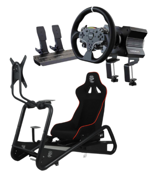 תמונה של MOZA R5 BUNDLE +  SIMPOLE APEXSEAT חבילת סימולטור נהיגה