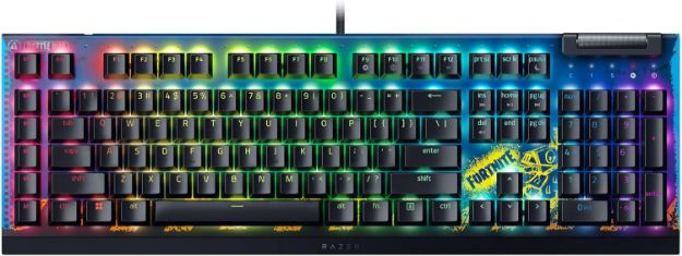 תמונה של RAZER BLACKWIDOW V4 X FORTNITE EDITION מקלדת גיימינג מכנית בעיצוב פורטנייט 