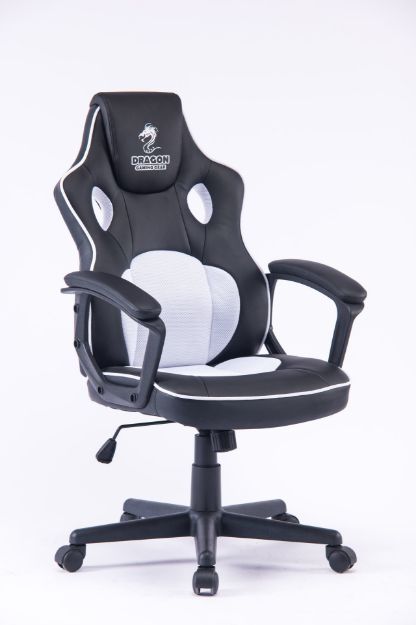 תמונה של DRAGON COMBAT GAMING CHAIR WHITE - כיסא גיימינג לבן