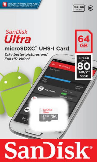 תמונה של SANDISK ULTRA 64GB | כרטיס זכרון