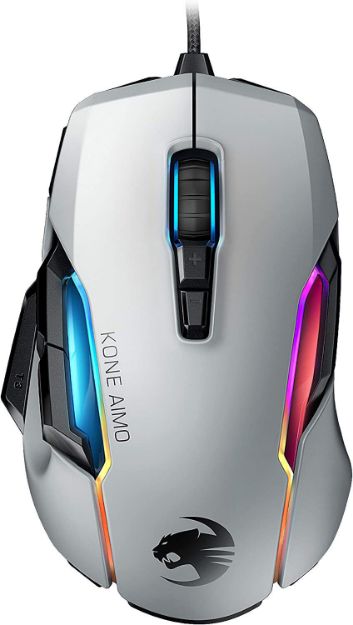 תמונה של ROCCAT | KONE AIMO REMASTERED - WHITE - עכבר גיימינג אורגונומי בצבע לבן