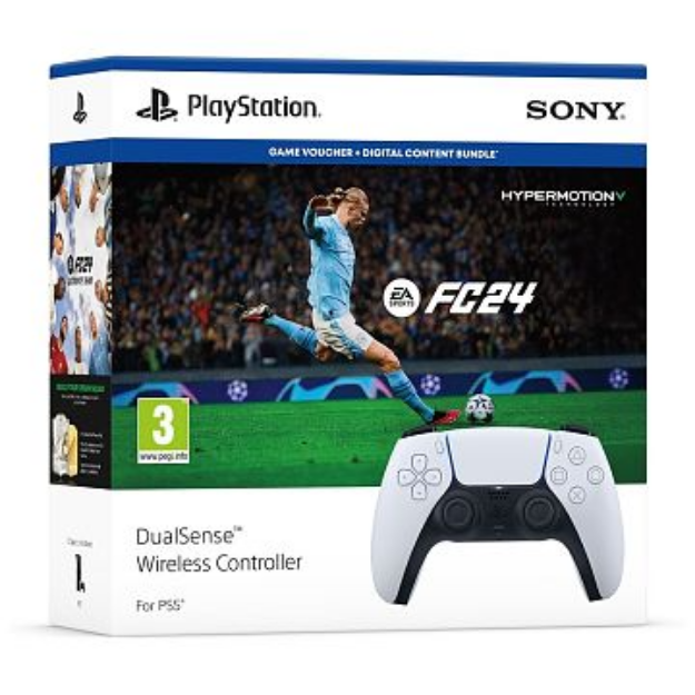 תמונה של DUALSENSE PS5 | WHITE + FC 24 BUNDLE - בקר + משחק