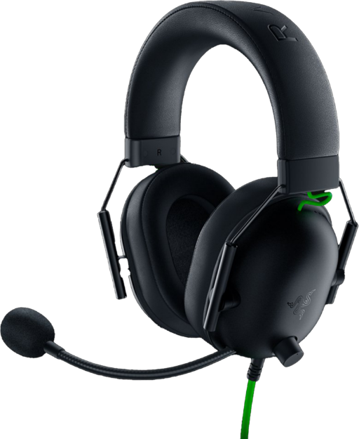 אוזניות גיימינג חוטיות חיבור אנלוגי RAZER BLACKSHARK V2 X -  3.5 - צבע שחור