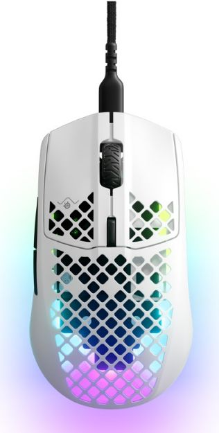 תמונה של STEELSERIES AEROX 3 WIRED WHITE עכבר גיימינג חוטי