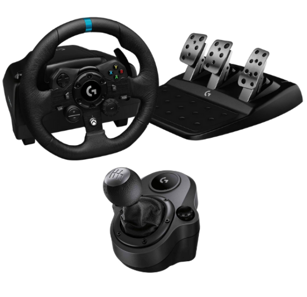תמונה של LOGITECH G923 RACING WHEEL AND PEDALS TRUEFORCE FORCE FEEDBACK + G DRIVING FORCE SHIFTER XBOX PC