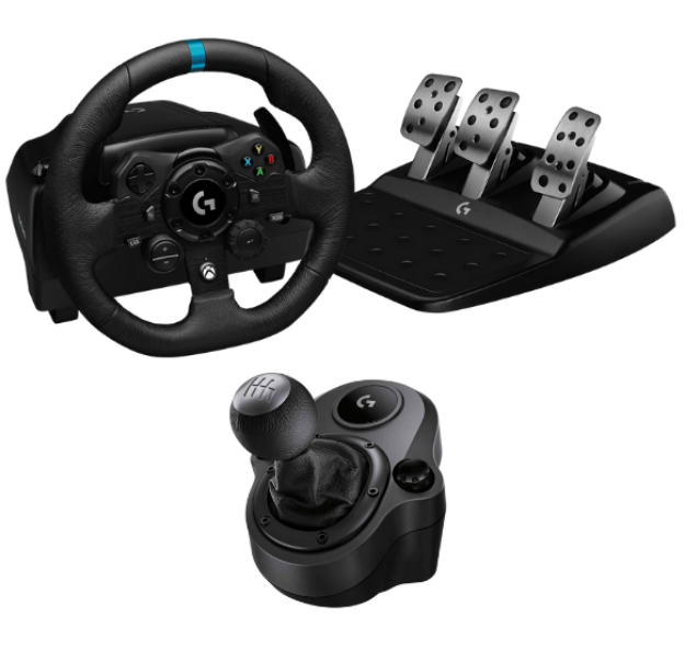 תמונה של LOGITECH G923 RACING WHEEL AND PEDALS TRUEFORCE FORCE FEEDBACK + G DRIVING FORCE SHIFTER XBOX