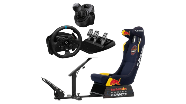 תמונה של  LOGITECH G923  + SHIFTER  PS5 + PLAYSEAT EVOLUTION PRO REDBULL Bundle חבילת נהיגה