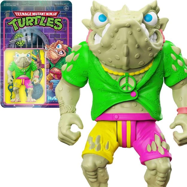 תמונה של Super 7 Teenage Mutant Ninja Turtles ReAction Figures Napoleon Bonafrog בובת אספנות