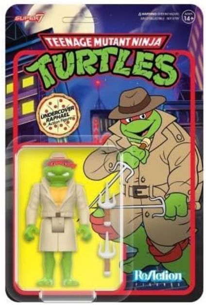 תמונה של Super 7 Teenage Mutant Ninja Turtles ReAction Figures Undercover Raphael (Cartoon) בובת אספנות 