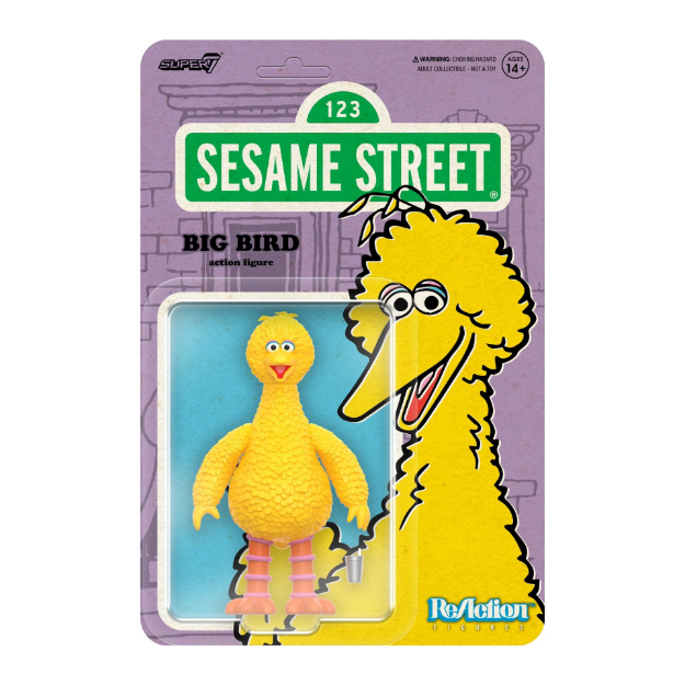 תמונה של Sesame Street ReAction Figures Big Bird בובת אספנות 