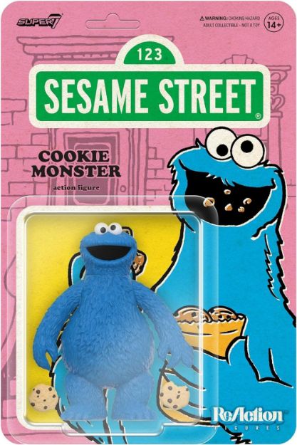 תמונה של Sesame Street ReAction Figures Cookie Monster בובת אספנות 