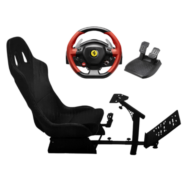 תמונה של RACING SIMULATOR SEAT & THRUSTMASTER FERRARI 458 SPIDER XBOX PC חבילת נהיגה