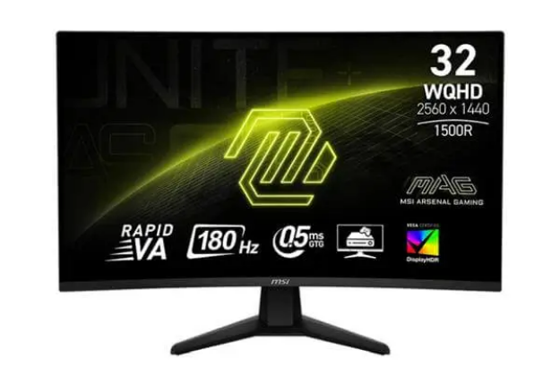 תמונה של  MSI 32" 32CQ6F CURVED 2K WQHD 180Hz 0.5ms Rapid VA Adaptive Sync