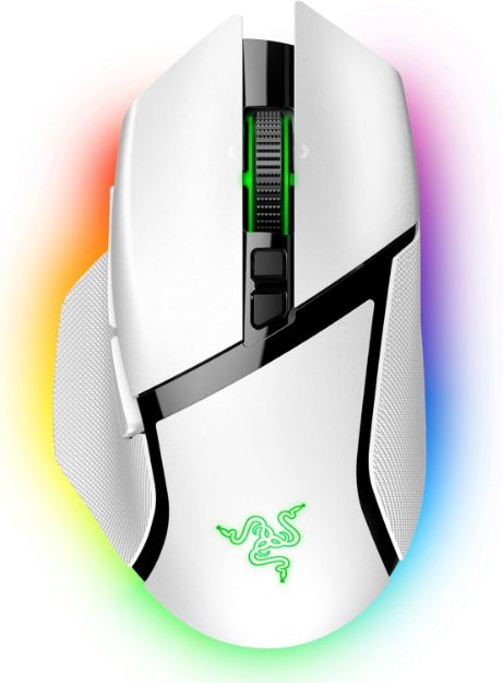 תמונה של RAZER BASILISK V3 PRO WHITE עכבר גיימינג אלחוטי בצבע לבן
