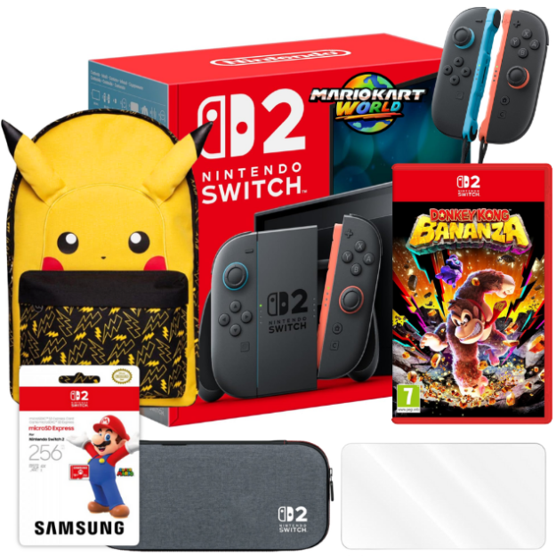תמונה של  NINTENDO SWITCH 2 CONSOLE + MARIO KART WORLD BUNDLE יבואן רשמי חבילת פיקאצ'ו 2